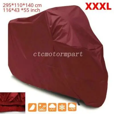 XXXL Red Motorcycle Cover  For Kawasaki Vulcan 1700 VN1700 Vaquero ABS • $28.30