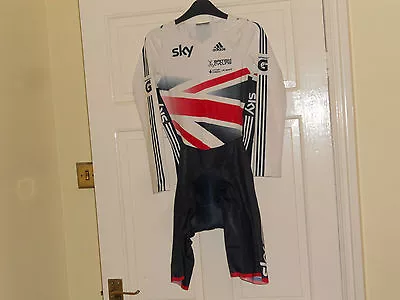 £29.99 • Buy Adidas SKY Team LS Skinsuit --- GB OFFICIAL Authentic Cycling Bike Padded Shorts