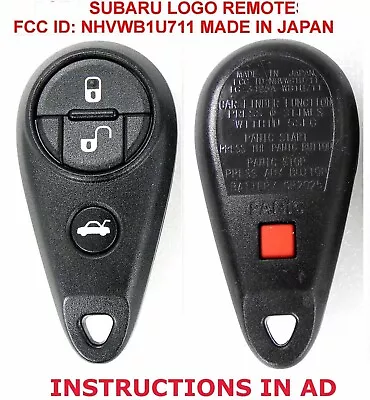 Oem Subaru Logo Forester Impreza Keyless Entry Remote Key Fob NHVWB1U711 JAPAN • $19.99