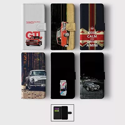 Case For Iphone 15 14 13 12 11 Se Pro Max Wallet Flip Phone Cover Classic Cars • $11.18