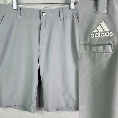 Adidas Ultimate 365 Stretch Golf Shorts Mens 32 Gray Performance • $28.75