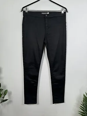 Mint Velvet Black Wet Shine Slim Fit Skinny Casual Jeans Women's Size UK 12R • $15.16