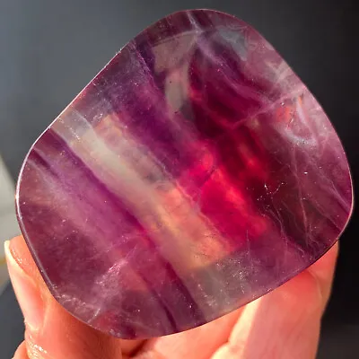 134G Natural And Beautiful Color Fluorite Crystal Carved Bowl Restoration • $3.58