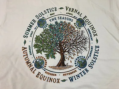 Vintage The Seasons Ladies T-shirt Size Large Solstice Equinox • $20