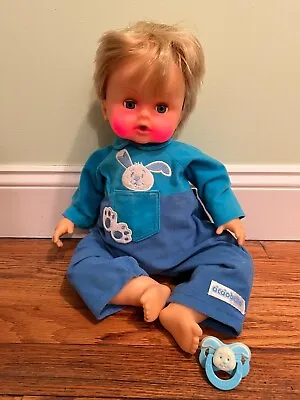 Vintage Cicciobello Doll W/ Clothing & Pacifier - Tested & Works! Cry Red Blush • $55