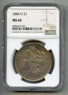 1884 O Morgan Silver Dollar NGC MS 66 • $391