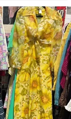 Vintage 70s Flower Praire Dress • $28