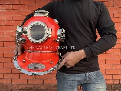 Diving Divers Helmet US Navy Mark V Deep Sea Antique Scuba 18 Inch Vintage Gift • $201.51