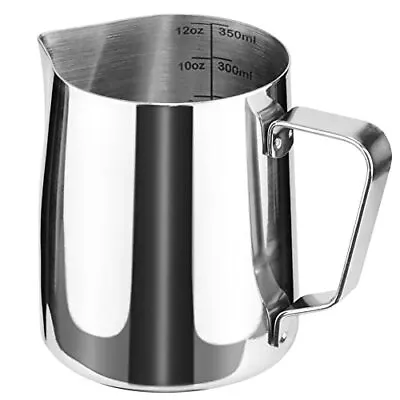 HOFASON Stainless Steel Milk Frothing Pitcher Cappuccino Pitcher Pouring Jug ... • $10.91