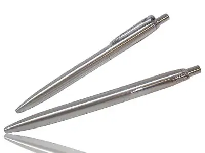 (Set Of 2) Vintage Parker Arrow Ballpoint Pen Silver Chrome Plate Made In UK New • $17.95