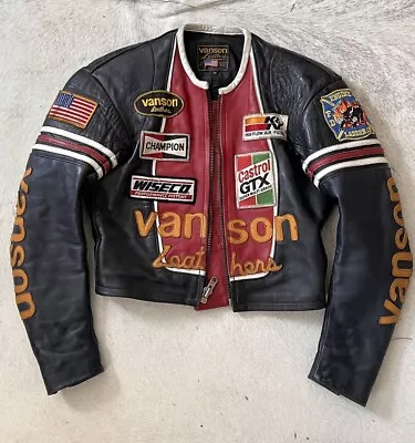 Vintage Vanson Leather Jacket One Star Men’s Size 36 • $400