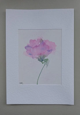 £3.95 • Buy Hand Painted Watercolour Greetings Card, Blank White, With Envelope