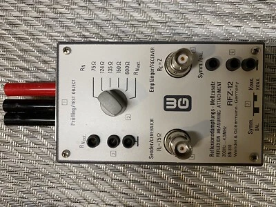$210 • Buy Wandel & Goltermann RFZ-12 Reflexion Measuring Attachment Great Untested Conditi