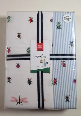 £49.99 • Buy Joules Botanical Bugs 100% Cotton Bedding Duvet Cover 1 Oxford Pillowcase Single