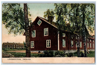 Langshyttan Dalarna Sweden Postcard Trollbo House View 1910 Posted Antique • $19.47