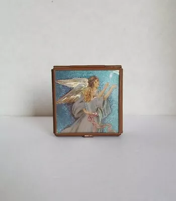 Angels Stain Glass Jewelry Trinket Hinged Lid Box Handcrafted Via Vermont • $24.99