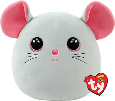 Ty Squish-a-boos - Catnip The Grey Mouse - Large 14 Inches - Squishy Beanies ... • $19