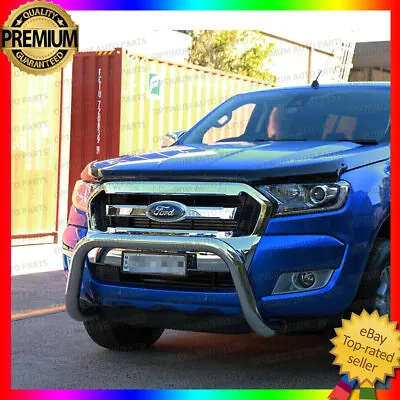 Stainless Steel Nudge Bar 2015-2018 To Suits Ford Ranger PX2 Tech Pack & Sensor • $319