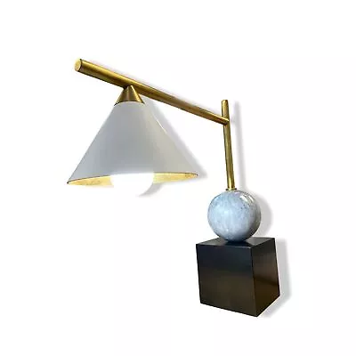 $890 Visual Comfort Black Gold Cleo Desk Lamp By Kelly Wearstler • $284.78