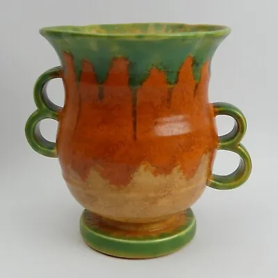 £44 • Buy Crown Devon Art Deco Vibrantly Glazed Pottery Vase C.1930