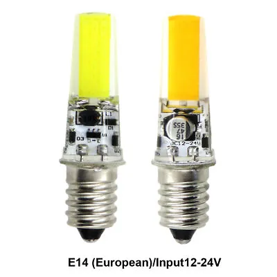 E14 European LED Bulb 2508 COB 3W Light Silicone Crystal Lamp AC12V/DC12~24V #1 • $2.68