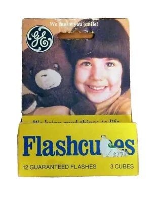 General Electric GE Flashcubes 3 Pack 12 Flashes NEW Old Stock Camera Photo VTG • $3.24