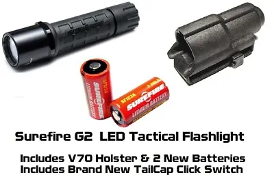 $55 • Buy Surefire G2 Hi Output LED Tactical Flashlight V70 Holster Law Enforcement Grade