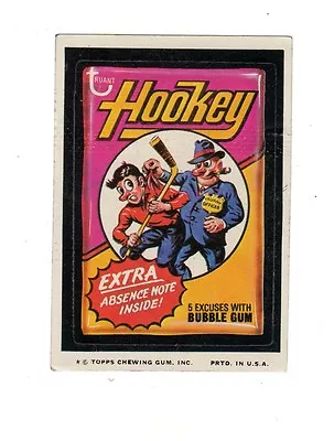 1974 Topps Wacky Packages Hookey Hockey Trading Cards 9th Series 9 EX+ • $3.99