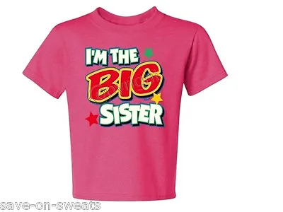 I'M The Big Sister With Green Asst. Color TEE SIZE 6 Months To 18-20=XL So Cute! • $6.85