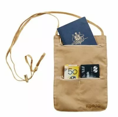 $24.98 • Buy Travel Wallet Neck Pouch Passport Holders With RFID Blocking Waterproof Neck Bag