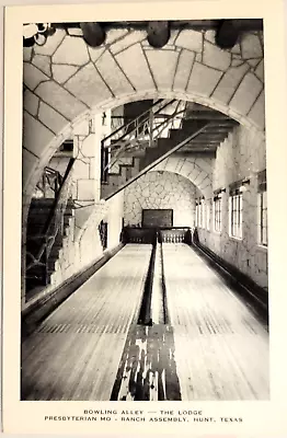 Bowling Alley The Lodge At MO Ranch Assembly Hunt TX Postcard A90 • $5.52