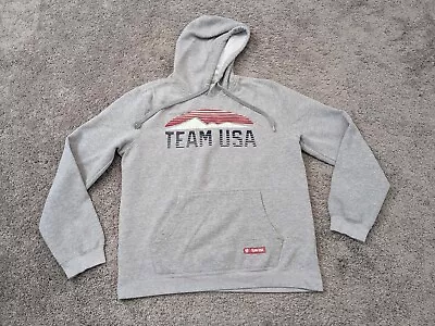 Olympics Team USA Hoodie Mens Large Gray USA Team Apparel Sweater Pullover • $22.77