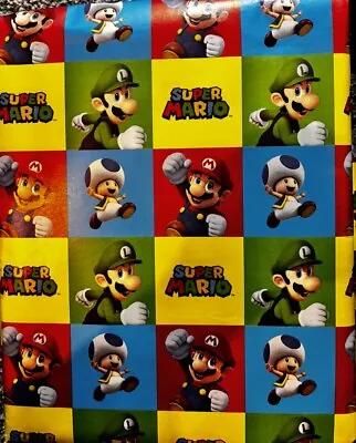 Mario Wrapping Paper Sheet 3m • £5.50