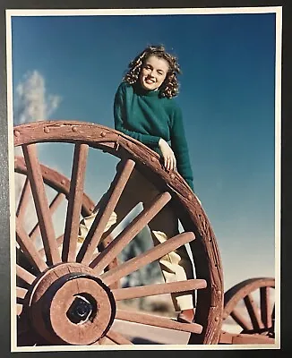 1945 Marilyn Monroe Original Photo Andre Dienes Wagon Wheel Sweater Khaki Pants • $400