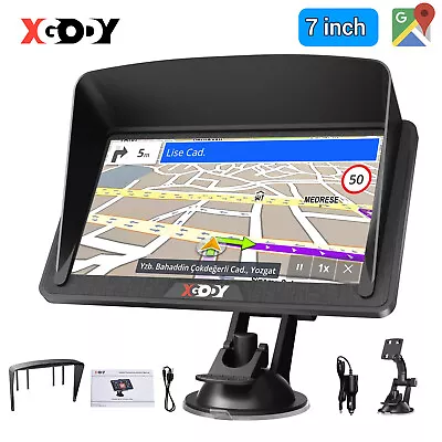 XGODY 7  Truck Car GPS Navigation Sat Nav Automative Navigator Free AU Maps POI • $74.99