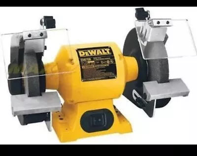 DeWalt DW758 8 In. Wheel 3/4 HP 3600 RPM Bench Grinder Yellow/Black New • $88