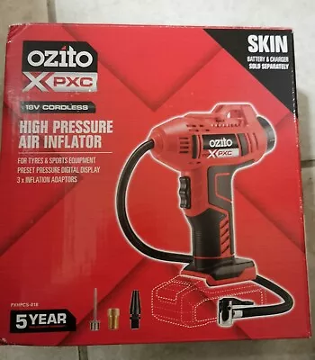 OZITO PXC 18V Cordless High Pressure Inflator Tyre Air Pump Tool • $70