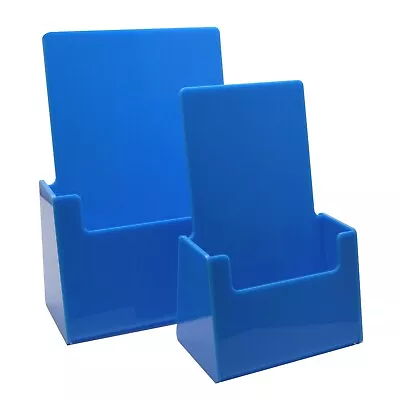 Colour Plastic Leaflet Holder Menu Counter Dispenser Business Card Holder DL A5  • £14.26