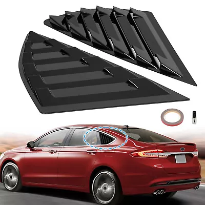 Side Quarter Window Louver Cover Scoop Vent For Ford Mondeo Fusion 2013-2020 • $26.99