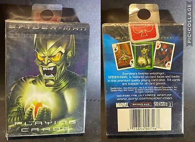 2002 SPIDER-MAN ‘GREEN GOBLIN’ PLAYING CARDS - NEW (sm Bin G-8) • £5.17