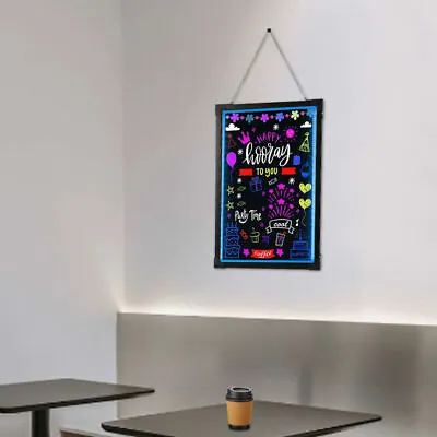 16''x24'' LED Light Up Writing Board Erasable Lighted Menu Sign Board Wall Mount • $34.20