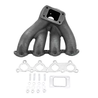 Cast Iron Top Mount T3/T4 Turbo Exhaust Manifold For 88-00 Honda Civic D15 D16 • $198.55