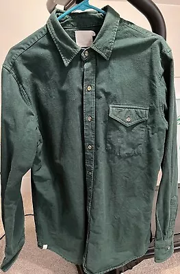 Criquet J.R. Shirt Cotton Chamois Men's Large Green • $5