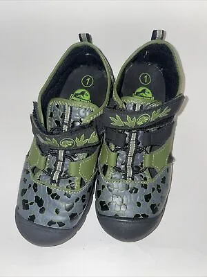 Jurassic World Dinosaur Light Up Shoes Toddler Size One (1) • $15.95