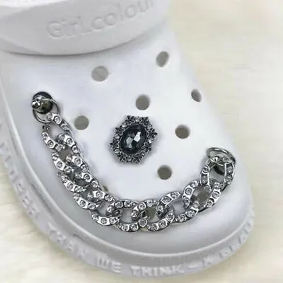 £3.49 • Buy Chain Shoe Charms Metal Charm Decoration For Croc Clog Shoes Pendant  Buckle