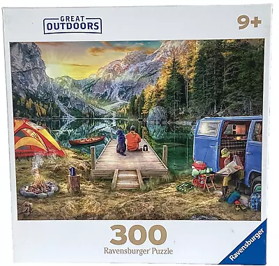 FREE SHIPPING! 300 Pc Ravensburger Great Outdoors Series  Calm Campsite #820573 • $13.65