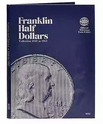 Whitman Coin Folder 9032 Franklin Half Dollar 1948 - 1963 Album / Book • $9.08