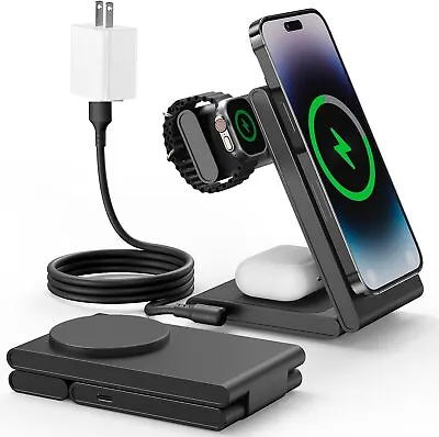 3 In 1 Charging Station For Apple DevicesMag-Safe Charger Stand Fast Charging... • $17.99