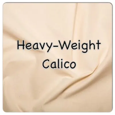 HEAVY-WEIGHT CALICO - 100% Cotton 63  Wide 3 4 5 & 10 Metre Lengths. • £11