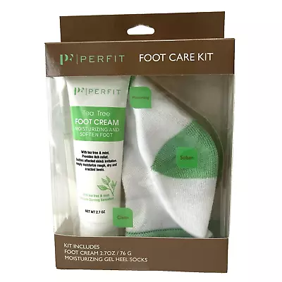 New Perfit Foot Care Kit Includes Foot Cream & Moisturizing Gel Heel Socks Seale • $9.98